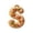 S, variant on Clearance! Gingerbread Alphabet Letter Ornaments A to Z - 26 Initial Candy Cane Letter Pendant, Mini Monogram Hanging Decorations for Christmas Tree Decor & Holiday Gift