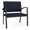 Navy, variant on Newport Reception Waiting Room 18.5" Bariatric Chair / Black Steel / Black