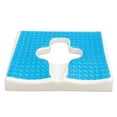 thumbnail image 4 of Cojín antiescaras de fibra transpirable con apertura en forma de T y diseño de pendiente triangular, 4 of 10