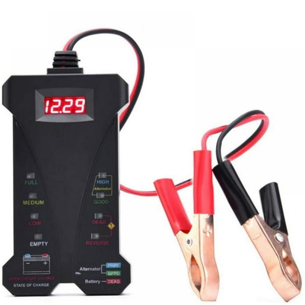 Car Battery Tester 12V Digital Battery Tester Voltmeter And Alternator