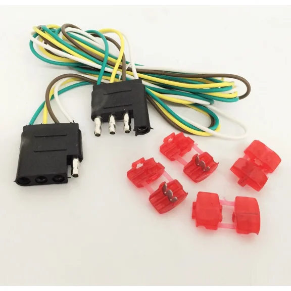 New 48" Trailer Light Wire 4 Wire Flat Light Extension