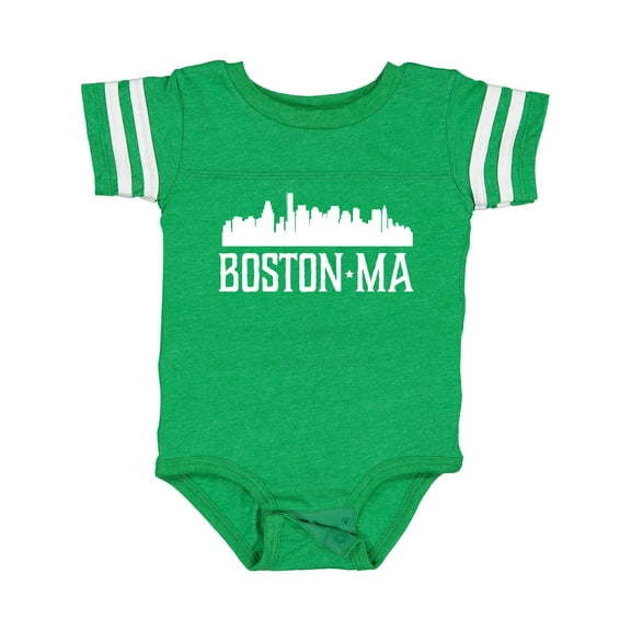 Inktastic Boston Massachussetts Skyline Boys or Girls Baby Bodysuit