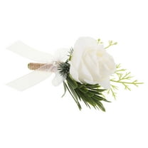 TEHAUX Bride and Groom Boutonniere Wedding Floral Accessory for Wedding Decor and Ceremony
