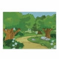 thumbnail image 1 of Forest Cutting Board, Cartoon Environment Woodland Park with Pathway Blossoming Flowers and Trees, Decorative Tempered Glass Cutting and Serving Board, Small Size, Multicolor, by Ambesonne, 1 of 1