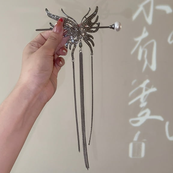 WINOMO Chignon Hair Pin Butterfly Hair Fork Women Hair Decoration 1Pcs