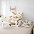 thumbnail image 6 of Manfei Boys Train 7pcs Queen Bedding,Yellow Clouds Pattern Bedding Comforter Set Queen,Polkadot Reversible, 6 of 7