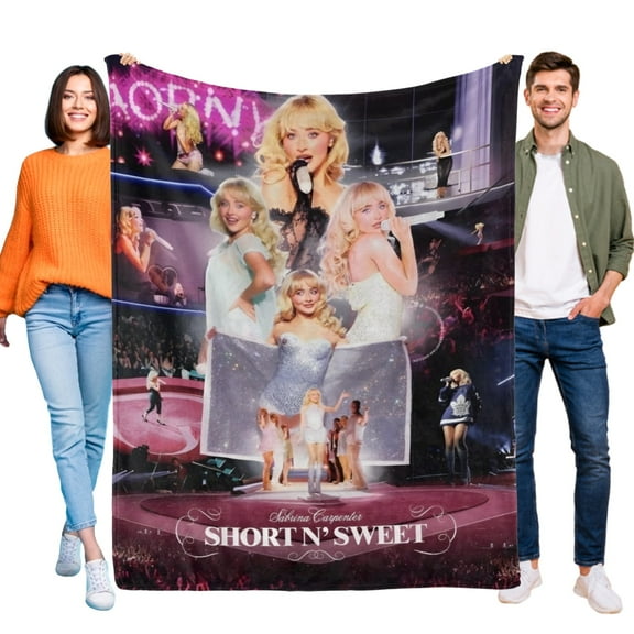 Throw Blanket for Sabrina Carpenter Bed Couch Soft Warm Flannel Blanket for Kids Boys Girls Gifts Home Decor 30x40 Inch
