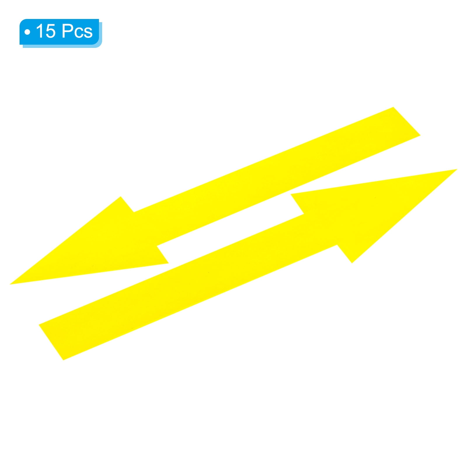 Unique Bargains Removable Self Adhesive Waterproof Arrow Sign Floor Decal Yellow