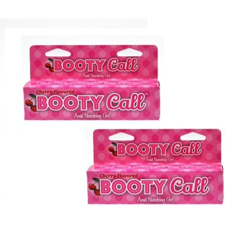 Booty Call Anal Numbing Gel  Cherry - Pack of 2