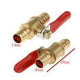 thumbnail image 5 of 3/8" M/M Full Port Inline Brass Water Air Gas Fuel Valve Ball Line Kit fo. A8P1, 5 of 9