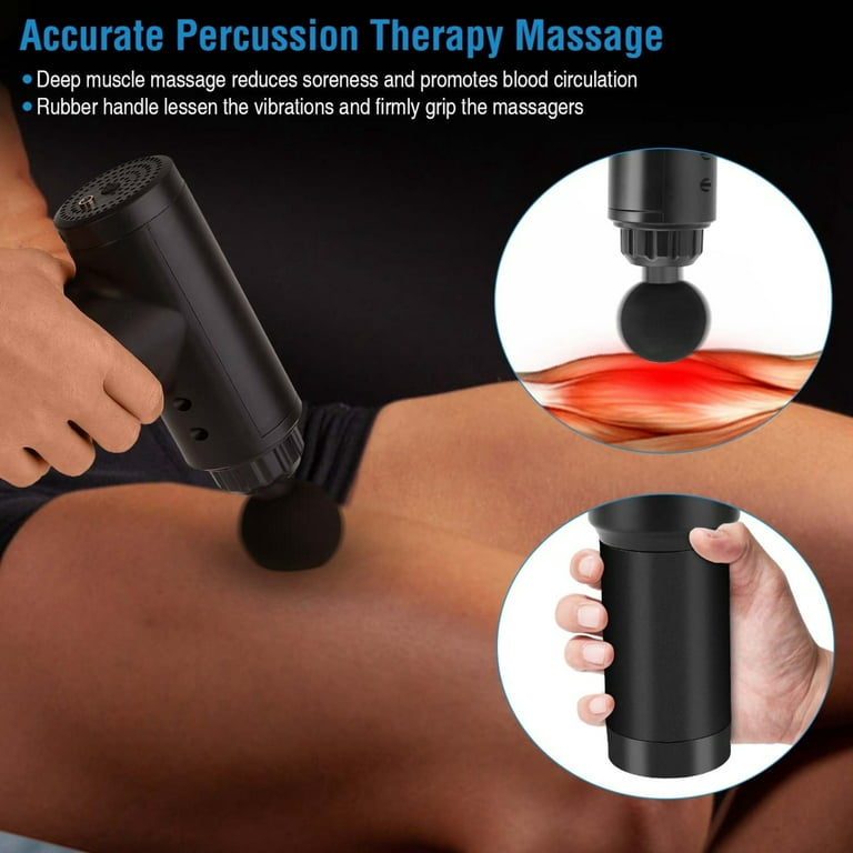 Dropship Percussion Massage Gun Rechargeable Deep Tissue Vibration Massager  Handheld Leg Body Cordless Massager to Sell Online at a Lower Price