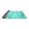 thumbnail image 2 of Ahgly Company Indoor Square Oriental Turquoise Blue Industrial Area Rugs, 8' Square, 2 of 4