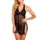 thumbnail image 3 of Vestido de ropa de dormir sexy para mujer Conjunto de lencería con perspectiva en V profunda Ropa interior de encaje, S Inevent XX000107-01, 3 of 7