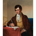 thumbnail image 2 of James H. Cafferty 12x14 Black Ornate Wood Framed Double Matted Museum Art Print Titled: Portrait of Robert Fulton (1852), 2 of 5