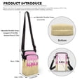 thumbnail image 6 of HELLHERO Polyester Crossbody Sling Bag Double Layer Daily Commute or Casual Outings with Zipper, Ice Cream Print, 6 of 7