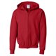 thumbnail image 1 of Gildan - Sudadera con capucha y cremallera completa Modelo Heavy Blend Unisex niños niñas (Rojo), 1 of 2