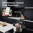 thumbnail image 4 of CharMeter SSV-102-W 2.4G WiFi Sous Vide Cooker, 1000W Sous Vide Machine with Immersion Circulator, App Recipes, Alarms, Timer and Booking Function, Ultra Accurate Control, 4 of 9