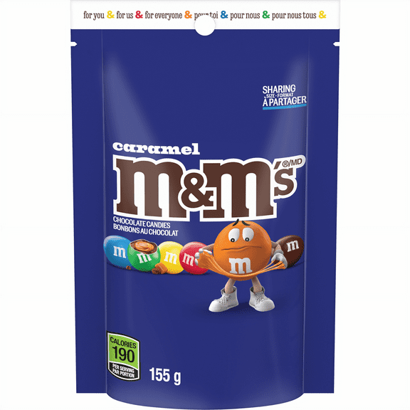 M&M's Caramel Milk Chocolate Candies, 155g/5.4 oz.