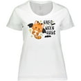 thumbnail image 3 of Inktastic Halloween Hugs with Cute Vampire Cat Bat Women's Plus Size T-Shirt, 3 of 5