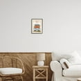 thumbnail image 2 of Hello Fall Seasonal Autumn Pumpkins Holiday Graphic Art Black Framed Art Print Wall Art, 2 of 7