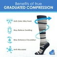 thumbnail image 3 of Care Fit Solutions 2 Pair Pack Striped Cotton Blend Graduated Compression Socks, 3 of 7