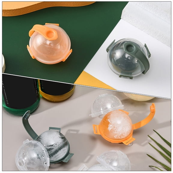 BESTYASH 10-Piece Orange Ice Mold Set for Kitchen - Easy Release, , Perfect Spherical for Drinks
