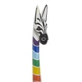 thumbnail image 5 of 12" x 71" Multi Colored Wood Handmade Giraffe Sculpture, by DecMode, 5 of 10