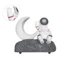 thumbnail image 4 of Altavoz Bluetooth inalámbrico Sincero con luz LED astronauta forma de Luna radio FM USB Estéreo de Bajos plata, 4 of 10