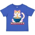 thumbnail image 3 of Inktastic I Love Noodles with Cat Illustration Boys or Girls Toddler T-Shirt, 3 of 5