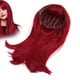 thumbnail image 3 of Peluca Larga Recta, Fibra Roja de Alta Temperatura Pelo Falso con Flequillo Recto para Cosplay Fiesta de Halloween Mujeres 20.5In Ecomeon  no, 3 of 6