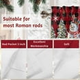 thumbnail image 7 of Christmas Snowman Valance Curtain for Windows Winter Christmas Tree Snowflake Red Plaid Curtain Valances Short Window Treatments Panels for Kitchen Bathroom Laundry Room Basement 42 x 12 Inch, 7 of 7
