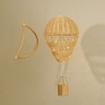 thumbnail image 4 of Xiao Hua Adorno de globo aerostático tejido, decoración de globo aerostático de ratán tejido realista, obra de arte hecha a mano para el hogar, la escuela, fiesta, foto prop, 4 of 5