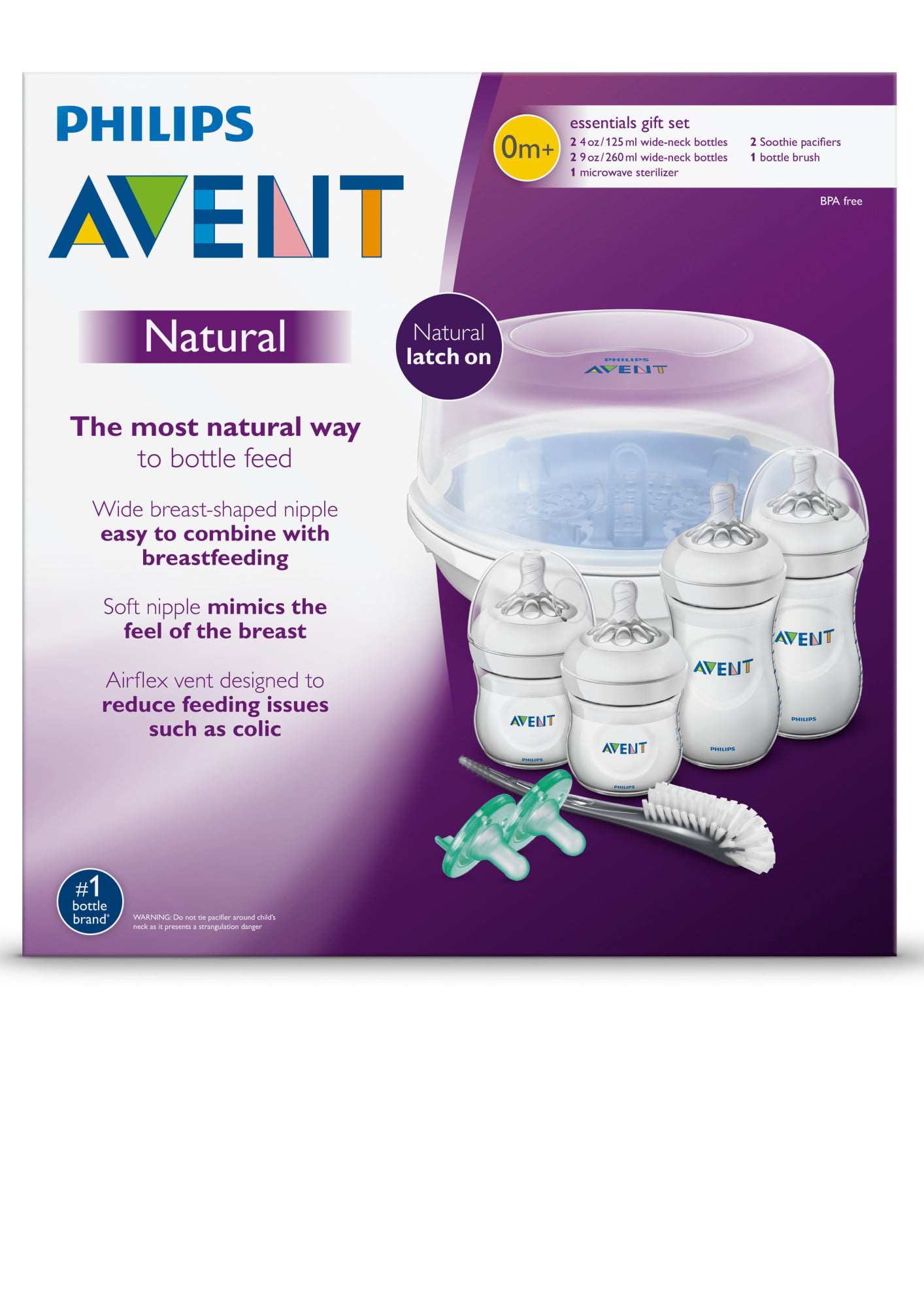 Philips Avent Natural Baby Bottle Essentials Gift Set, Clear