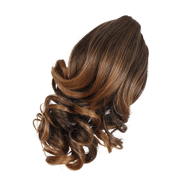 Vogacara Peluca de fibra de alta temperatura portátil con estilo de moda sintético Artificial disfraz Cosplay cola de caballo postizo pelo falso Cuidado del cabello Tipo 8 Vogacara CE014825-08