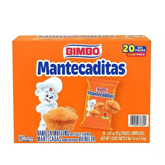 Bimbo Mantecaditas Bite Sized Vanilla Muffins (20 ct.)