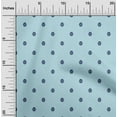 thumbnail image 2 of oneOone Polyester Spandex Light Blue Fabric Asian Block Print Sewing Craft Projects Fabric Prints By Yard 56 Inch Wide, 2 of 4