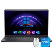 Dell 15 Professional Laptop, 15.6" FHD Touchscreen, Intel Core i5-1334U, 16GB RAM, 512GB NVMe SSD, HDMI, Lifetime Office License, Windows 11 Pro, Black
