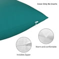 thumbnail image 3 of Pofeuu Teal Print Double-sided plush pillowcase Square Throw Pillow Covers Pillows Cover for Living Room Bedroom Sofa Couch Cushion Cover（No pillow core）-16"x16", 3 of 7