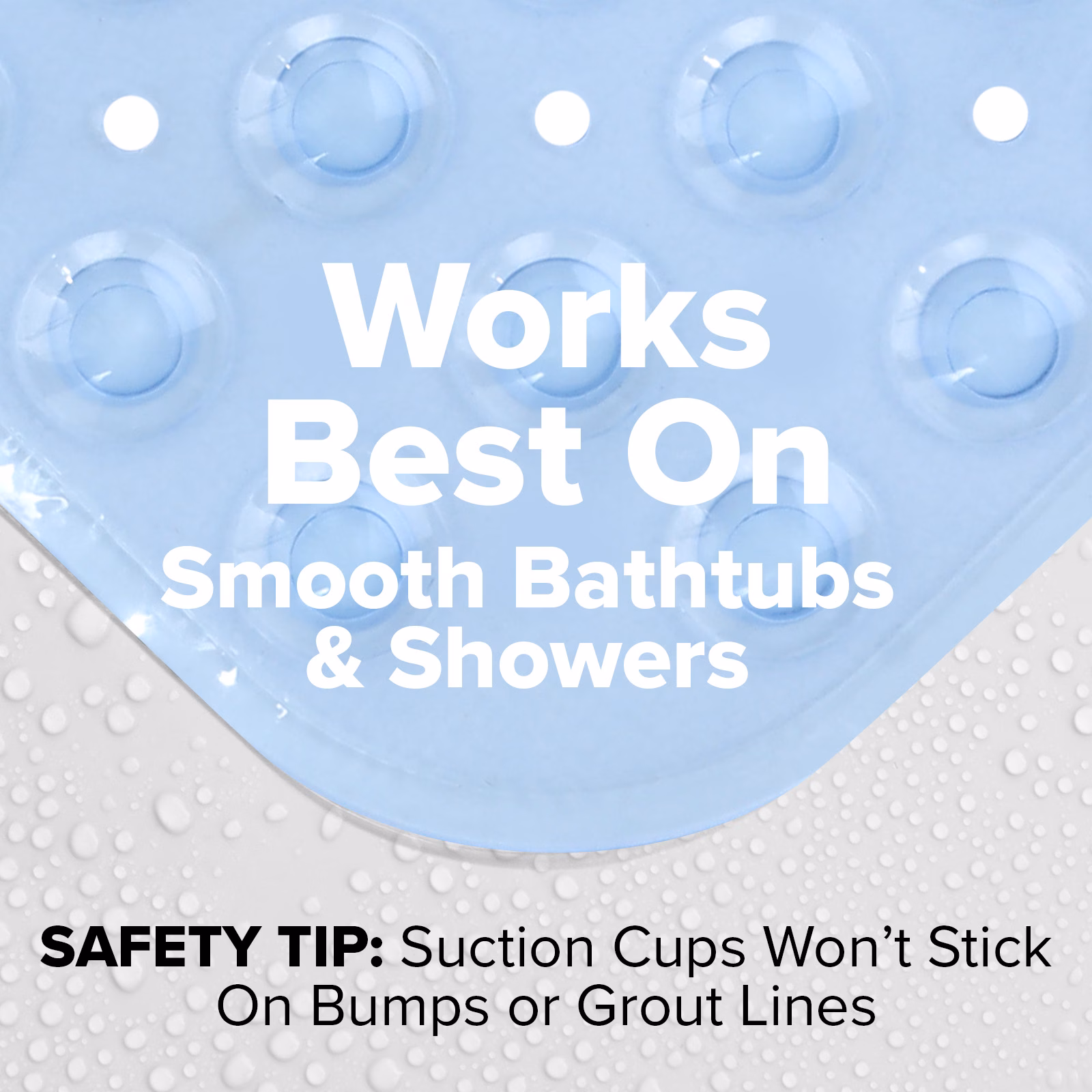 thumbnail image 4 of SlipX Solutions Bathtub Mat Non Slip 39 x 16, Extra Long Bathroom Shower Mat, Suction Cups, 4 of 8