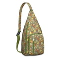 thumbnail image 1 of Delicious Pizza Sling Backpack – Retro Italian Food Design Shoulder Bag, Fashionable Water-Resistant Daypack, 1 of 4