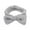 Gray, variant on Bowknot Headband Solid Color Ladies Wide Face Wash Headband Plush Headband, Beige