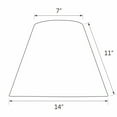 thumbnail image 5 of Aspen Creative 32292 Transitional Hardback Empire Shaped Spider Construction Lamp Shade in Grey, 14" wide (7" x 14" x 11"), 5 of 5
