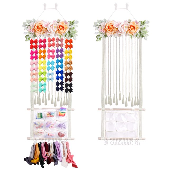 Soporte para diadema o lazo para el pelo mligril para niñas, decoración floral