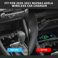thumbnail image 5 of Aotsr AI car Auto wireless charger for Mazda Axela 2020-2021 Intelligent Infrared Fast Wireless Charging, 5 of 8