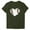 Olive Green, variant on WREESH Women's Trendy Baseball Graphic Tee Round Neck Short Sleeve Fashion Out Blouse Blue