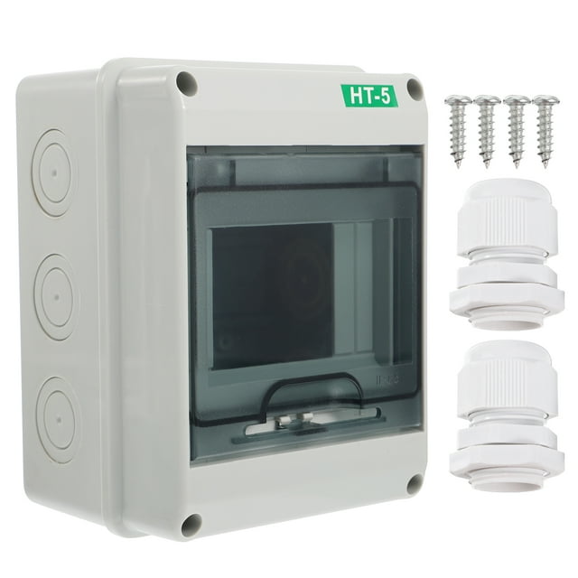 MasteelfCA Ht-5 Loop Outdoor Waterproof Distribution Box Plastic Wiring Box (Light Grey)