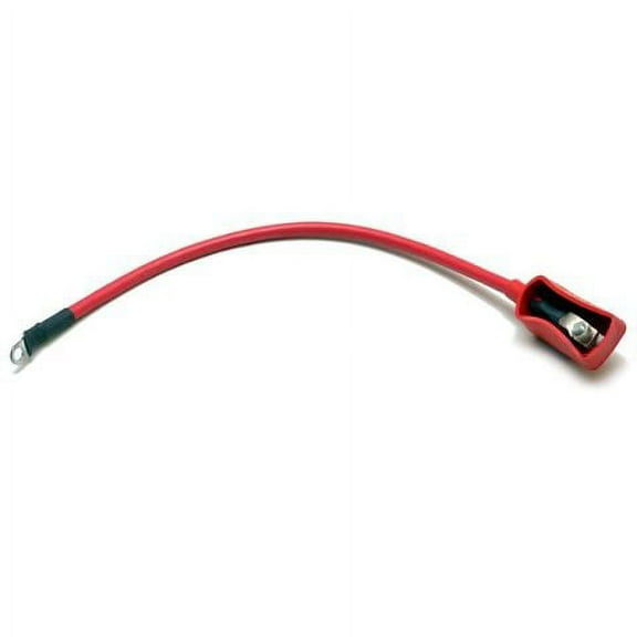 Standard 2 AWG 1 Ft 10 Inch Red Boat Battery Cable w/ Terminal End