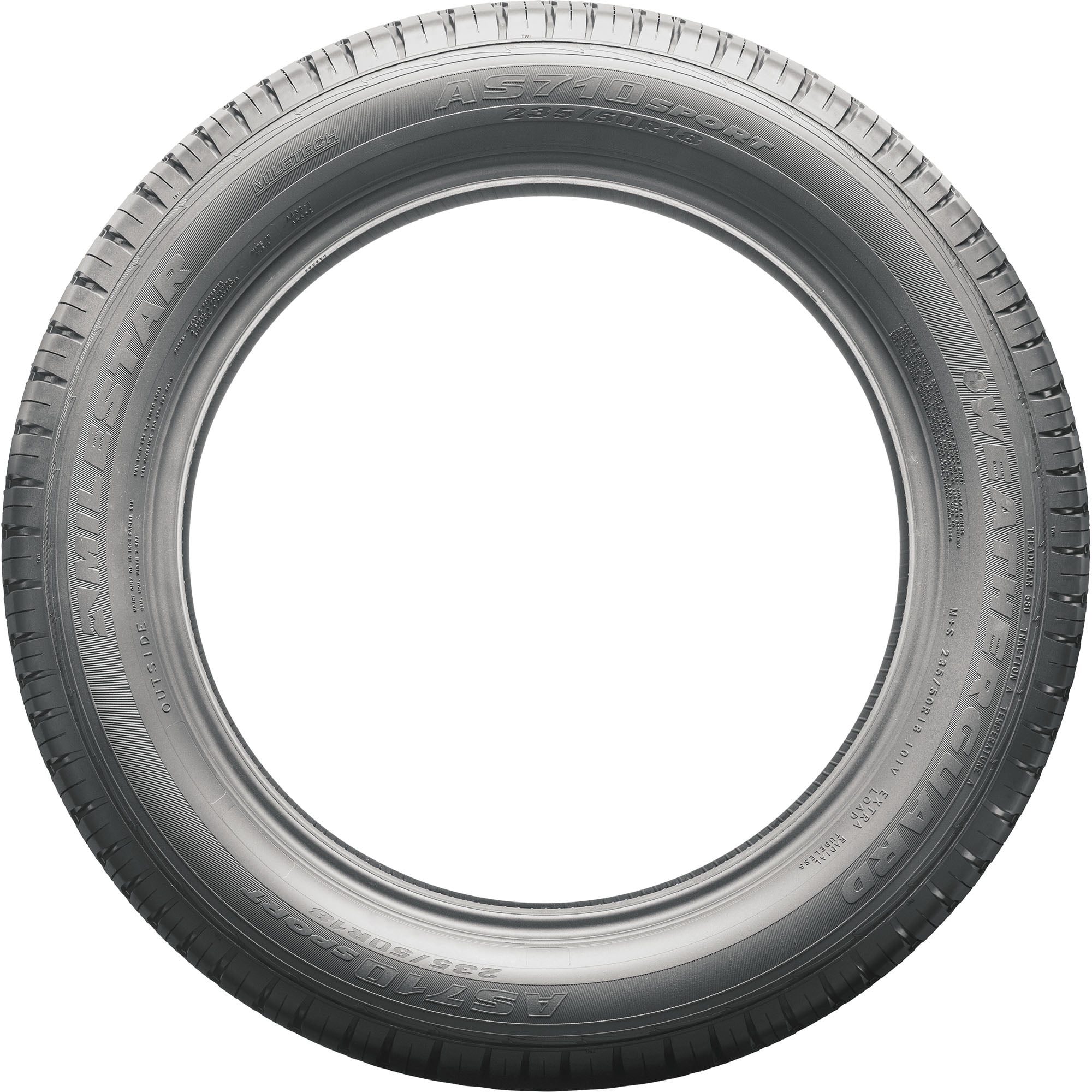 MILESTAR WEATHERGUARD AS710 SPORT 245/50R20 105V XL 580 A A BW ALL SEASON TIRE Fits: 2012 Jeep Liberty Limited Jet, 2016-18 Honda Pilot Elite simolary.com 11 MILESTAR WEATHERGUARD AS710 SPORT 245/50R20 105V XL 580 A A BW ALL SEASON TIRE Fits: 2012 Jeep Liberty Limited Jet, 2016-18 Honda Pilot Elite - Image 3