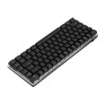 thumbnail image 4 of Teclado mecánico con cable, 82 teclas, accesorios de ordenador portátil de escritorio para videojuegos, oficina, luz blanca y plateada negra, 4 of 5