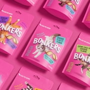 BONKERS Bites Seafood & Eat It Flavor Crunchy & Soft Treats for Cats, 3oz Bag